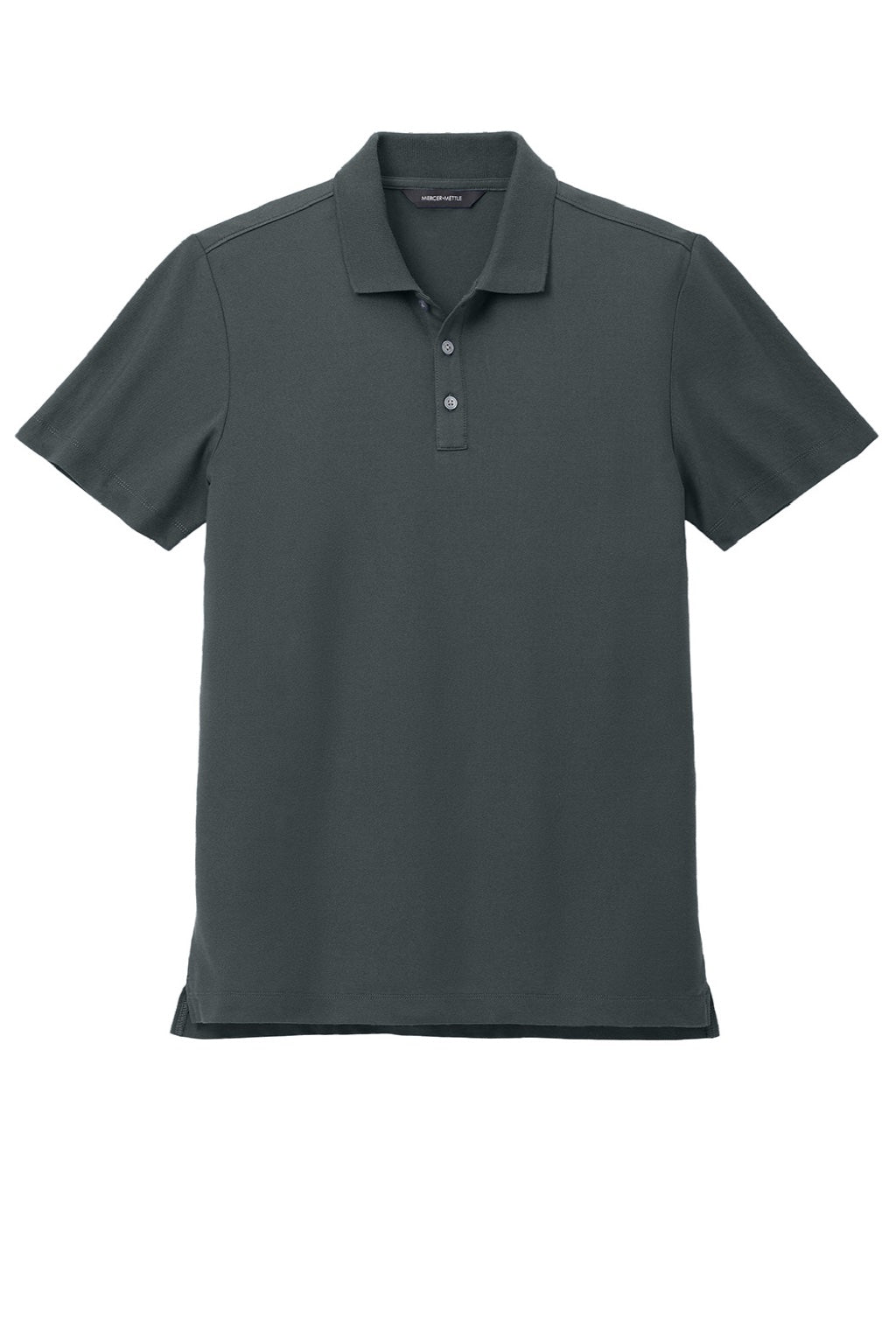 Mercer+Mettle MM1004 Moisture Wicking Short Sleeve Polo Shirt Storm Grey Flat Front