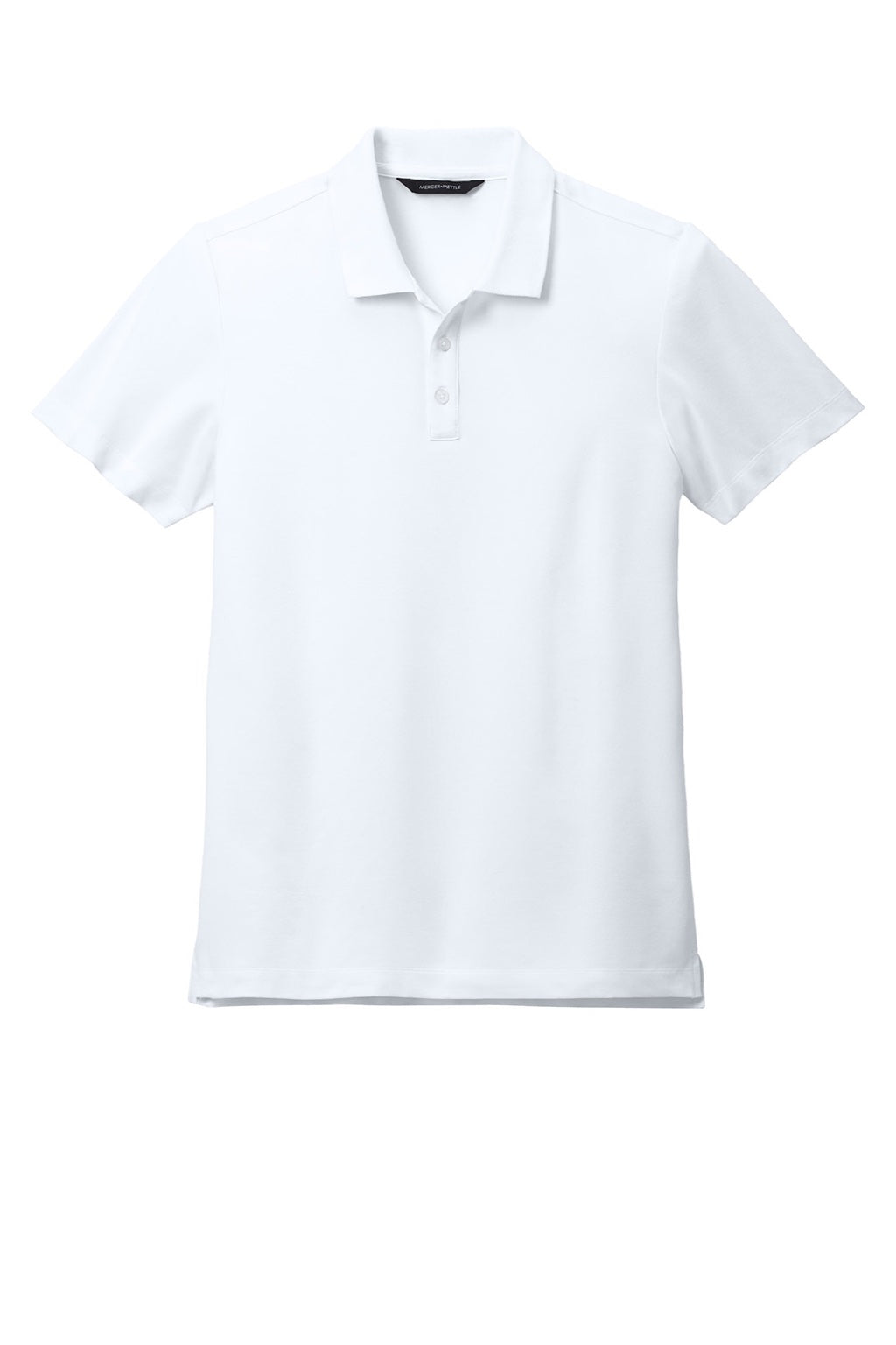 Mercer+Mettle MM1004 Moisture Wicking Short Sleeve Polo Shirt White Flat Front