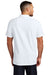 Mercer+Mettle MM1004 Mens Moisture Wicking Short Sleeve Polo Shirt White Model Back