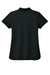 Mercer+Mettle MM1005 Moisture Wicking Short Sleeve Polo Shirt Deep Black Flat Back