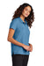Mercer+Mettle MM1005 Womens Moisture Wicking Short Sleeve Polo Shirt Parisian Blue Model Side