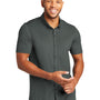 Mercer+Mettle Mens Moisture Wicking Short Sleeve Button Down Shirt - Anchor Grey