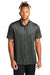Mercer+Mettle MM1006 Mens Moisture Wicking Short Sleeve Button Down Shirt Heather Anchor Grey Model Front