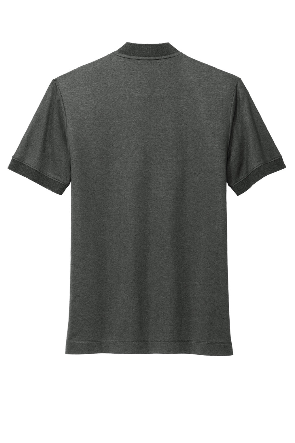 Mercer+Mettle MM1008 Moisture Wicking Short Sleeve Henley T-Shirt Heather Anchor Grey Flat Back