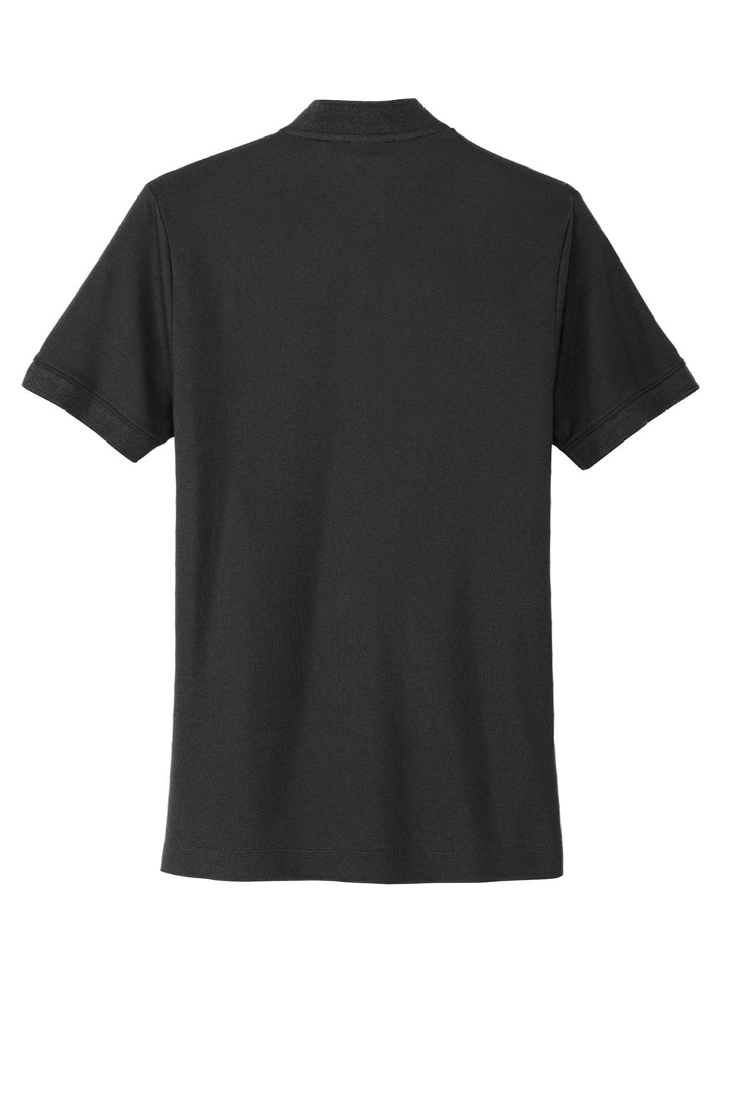 Mercer+Mettle MM1008 Moisture Wicking Short Sleeve Henley T-Shirt Deep Black Flat Back