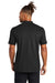 Mercer+Mettle MM1008 Mens Moisture Wicking Short Sleeve Henley T-Shirt Deep Black Model Back