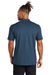 Mercer+Mettle MM1008 Mens Moisture Wicking Short Sleeve Henley T-Shirt Insignia Blue Model Back