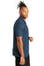 Mercer+Mettle MM1008 Mens Moisture Wicking Short Sleeve Henley T-Shirt Insignia Blue Model Side