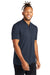 Mercer+Mettle MM1008 Mens Moisture Wicking Short Sleeve Henley T-Shirt Night Navy Blue Model 3Q