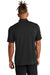 Mercer+Mettle MM1014 Mens Moisture Wicking Short Sleeve Polo Shirt Deep Black Model Back