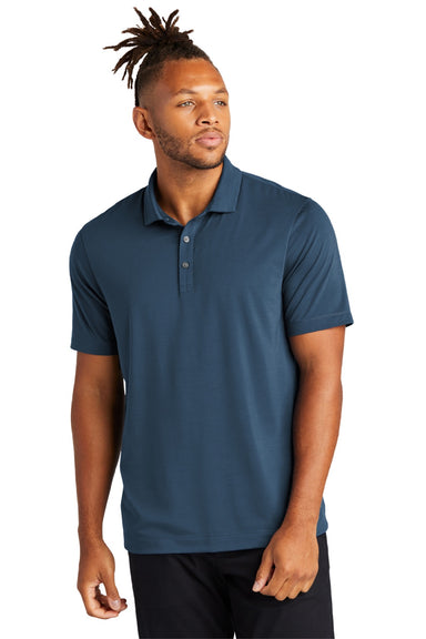 Mercer+Mettle MM1014 Mens Moisture Wicking Short Sleeve Polo Shirt Insignia Blue Model Front