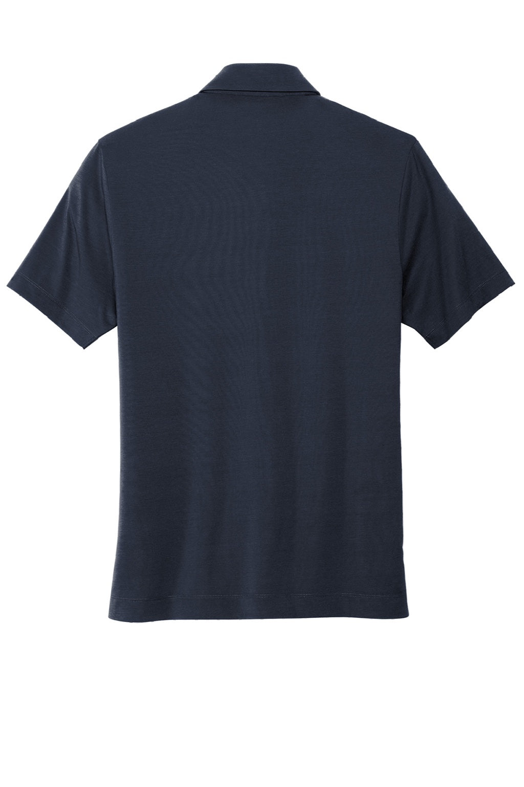 Mercer+Mettle MM1014 Moisture Wicking Short Sleeve Polo Shirt Night Navy Blue Flat Back
