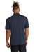 Mercer+Mettle MM1014 Mens Moisture Wicking Short Sleeve Polo Shirt Night Navy Blue Model Back