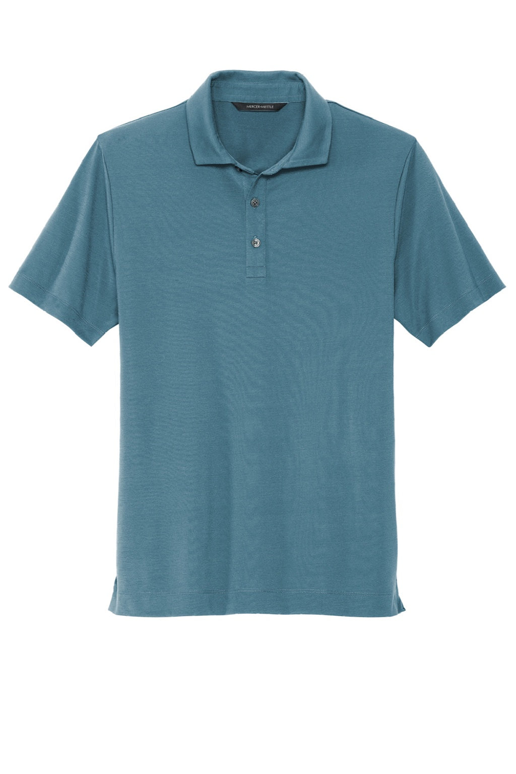 Mercer+Mettle MM1014 Moisture Wicking Short Sleeve Polo Shirt Parisian Blue Flat Front