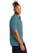 Mercer+Mettle MM1014 Mens Moisture Wicking Short Sleeve Polo Shirt Parisian Blue Model Side