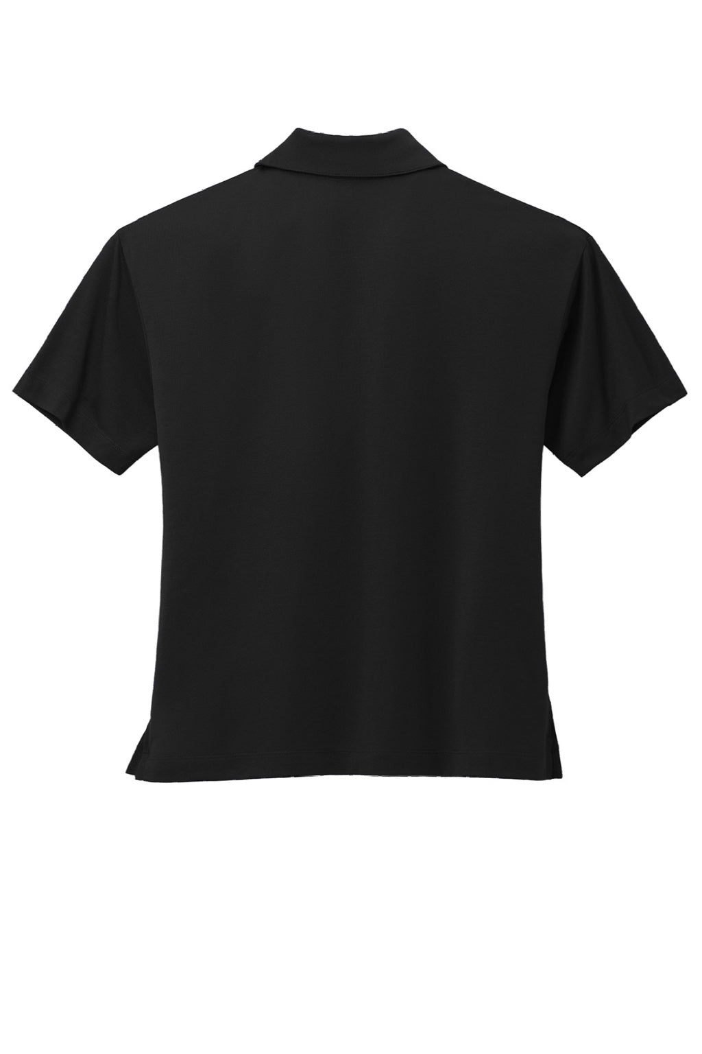 Mercer+Mettle MM1015 Moisture Wicking Short Sleeve Polo Shirt Deep Black Flat Back