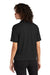 Mercer+Mettle MM1015 Womens Moisture Wicking Short Sleeve Polo Shirt Deep Black Model Back