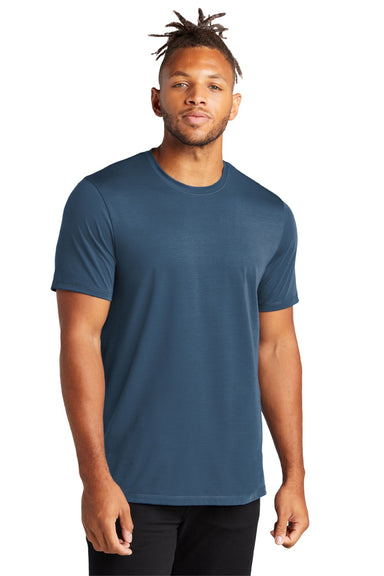 Mercer+Mettle MM1016 Mens Moisture Wicking Short Sleeve Crewneck T-Shirt Insignia Blue Model Front