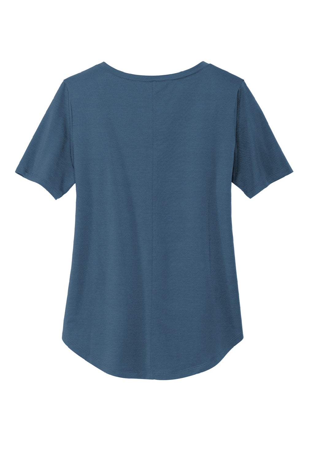 Mercer+Mettle MM1017 Moisture Wicking Short Sleeve Scoop Neck T-Shirt Insignia Blue Flat Back