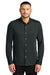 Mercer+Mettle MM1018 Mens Moisture Wicking Long Sleeve Button Down Shirt Anchor Grey Model Front