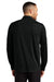 Mercer+Mettle MM1018 Mens Moisture Wicking Long Sleeve Button Down Shirt Deep Black Model Back