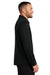 Mercer+Mettle MM1018 Mens Moisture Wicking Long Sleeve Button Down Shirt Deep Black Model Side