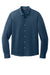 Mercer+Mettle MM1018 Mens Moisture Wicking Long Sleeve Button Down Shirt Insignia Blue Flat Front
