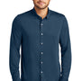 Mercer+Mettle Mens Moisture Wicking Long Sleeve Button Down Shirt - Insignia Blue