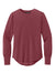 Mercer+Mettle MM1019 Womens Moisture Wicking Stretch Jersey Long Sleeve Blouson Top Rosewood Red Flat Front