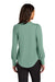 Mercer+Mettle MM1019 Womens Moisture Wicking Stretch Jersey Long Sleeve Blouson Top Sage Green Model Back