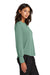 Mercer+Mettle MM1019 Womens Moisture Wicking Stretch Jersey Long Sleeve Blouson Top Sage Green Model Side