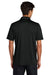 Mercer+Mettle MM1020 Mens Recharge Moisture Wicking Short Sleeve Polo Shirt Deep Black Model Back