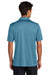Mercer+Mettle MM1020 Mens Recharge Moisture Wicking Short Sleeve Polo Shirt Heather Harbor Blue Model Back