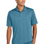 Mercer+Mettle Mens Recharge Moisture Wicking Short Sleeve Polo Shirt - Heather Harbor Blue
