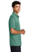 Mercer+Mettle MM1020 Mens Recharge Moisture Wicking Short Sleeve Polo Shirt Heather Sage Green Model Side