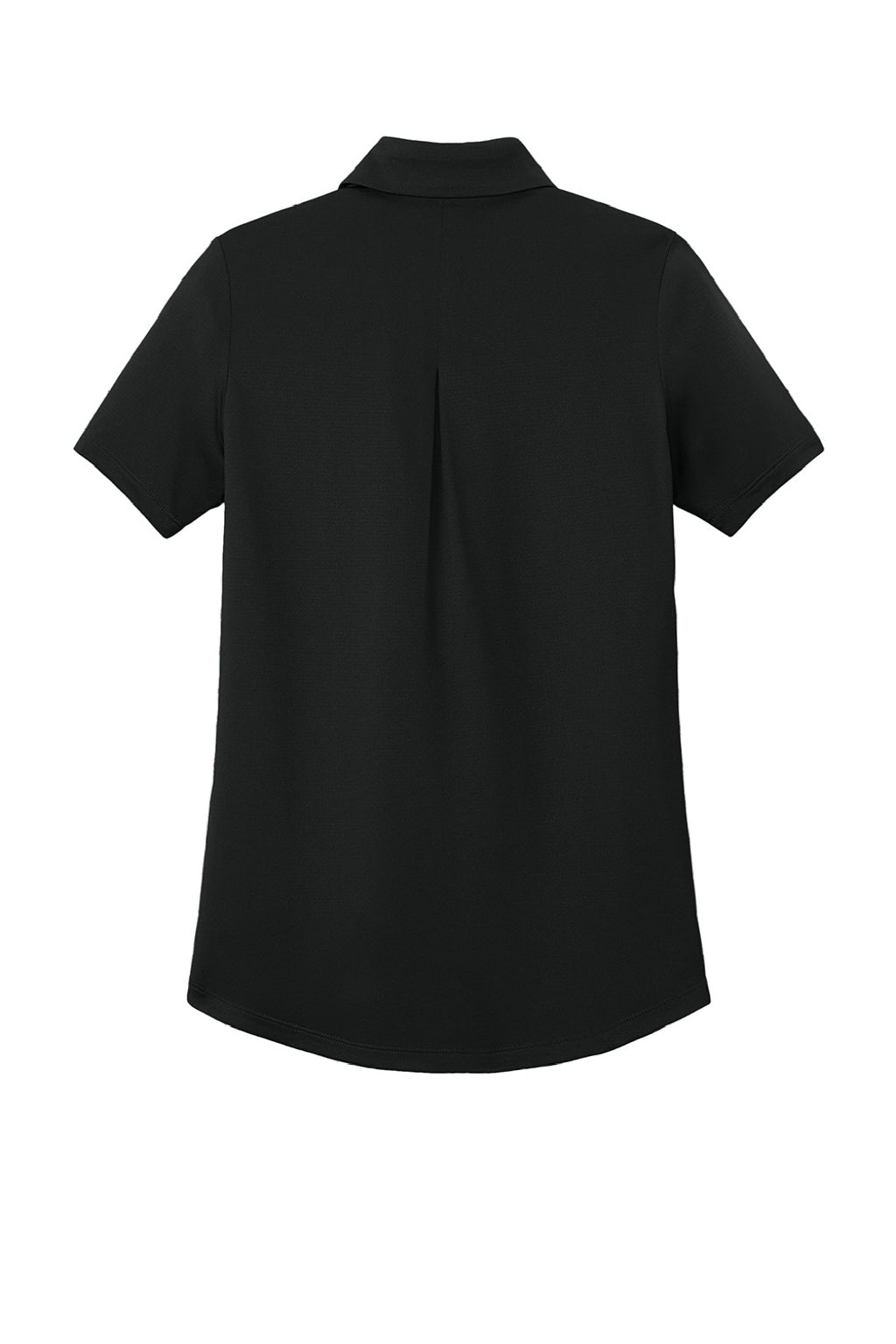 Mercer+Mettle MM1021 Womens Recharge Moisture Wicking Short Sleeve Polo Shirt Deep Black Flat Back