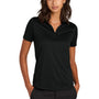 Mercer+Mettle Womens Recharge Moisture Wicking Short Sleeve Polo Shirt - Deep Black