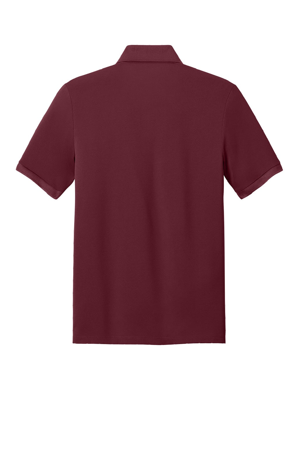 Mercer+Mettle MM1030 Mens Everyday Performance Short Sleeve Polo Shirt Burgundy Flat Back