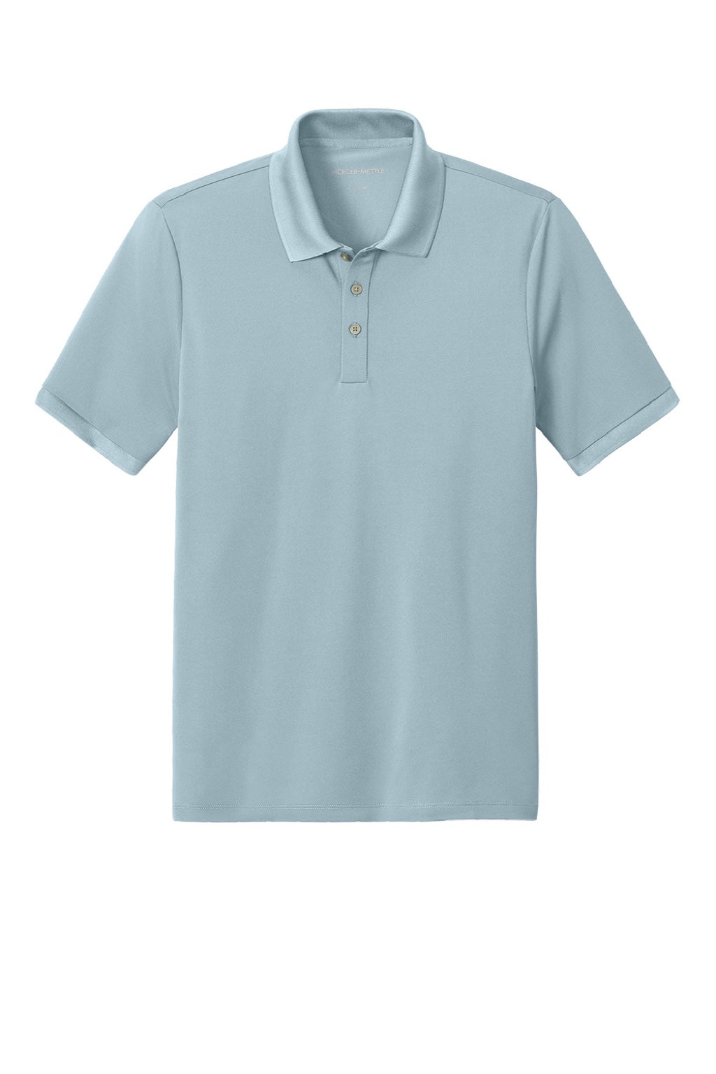 Mercer+Mettle MM1030 Mens Everyday Performance Short Sleeve Polo Shirt Celestial Blue Flat Front