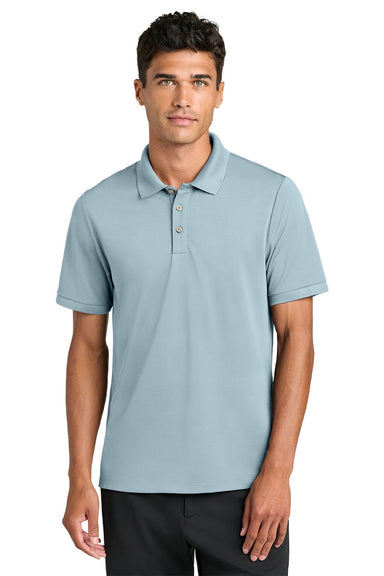 Mercer+Mettle MM1030 Mens Everyday Performance Short Sleeve Polo Shirt Celestial Blue Model Front