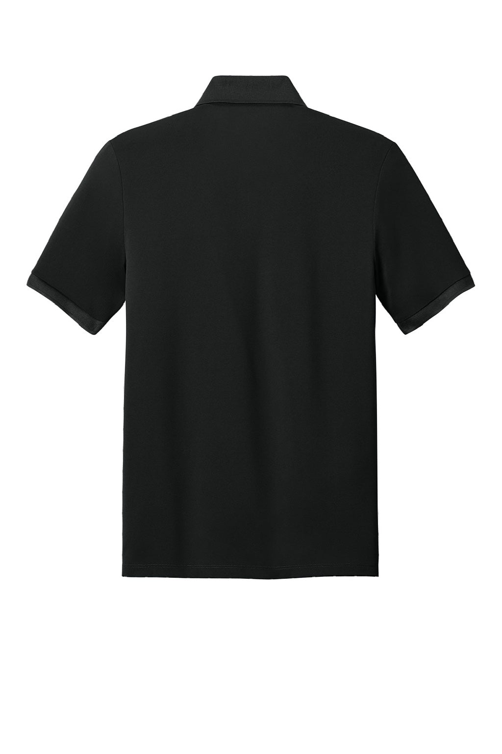 Mercer+Mettle MM1030 Mens Everyday Performance Short Sleeve Polo Shirt Deep Black Flat Back