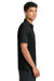 Mercer+Mettle MM1030 Mens Everyday Performance Short Sleeve Polo Shirt Deep Black Model Side