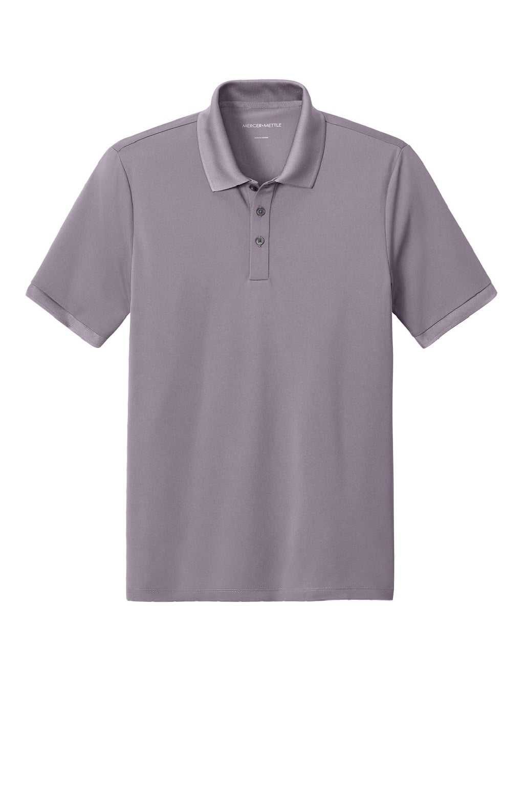 Mercer+Mettle MM1030 Mens Everyday Performance Short Sleeve Polo Shirt Ash Purple Flat Front