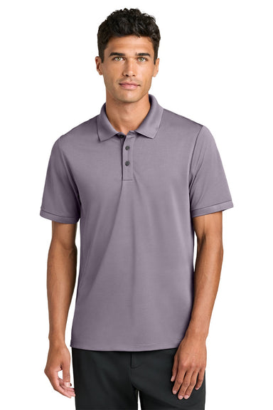 Mercer+Mettle MM1030 Mens Everyday Performance Short Sleeve Polo Shirt Ash Purple Model Front