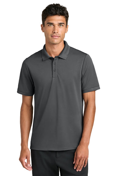 Mercer+Mettle MM1030 Mens Everyday Performance Short Sleeve Polo Shirt Storm Grey Model Front