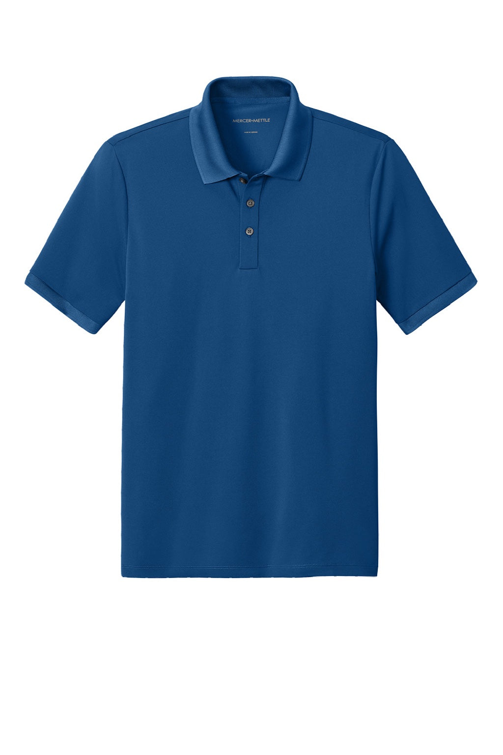 Mercer+Mettle MM1030 Mens Everyday Performance Short Sleeve Polo Shirt True Blue Flat Front