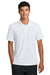 Mercer+Mettle MM1030 Mens Everyday Performance Short Sleeve Polo Shirt White Model Front