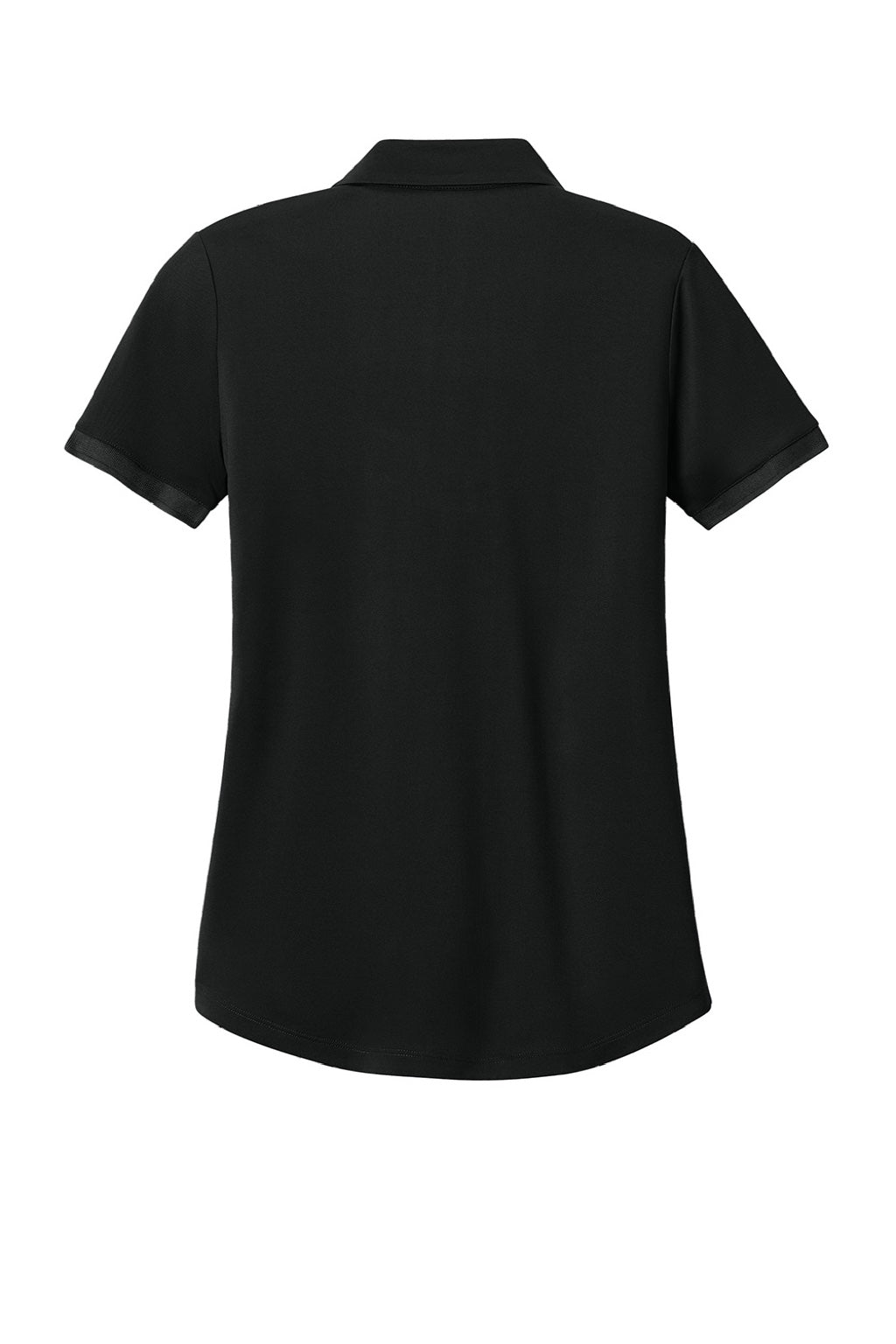 Mercer+Mettle MM1031 Womens Everyday Performance Short Sleeve Polo Shirt Deep Black Flat Back
