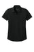 Mercer+Mettle MM1031 Womens Everyday Performance Short Sleeve Polo Shirt Deep Black Flat Front