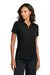 Mercer+Mettle MM1031 Womens Everyday Performance Short Sleeve Polo Shirt Deep Black Model Front